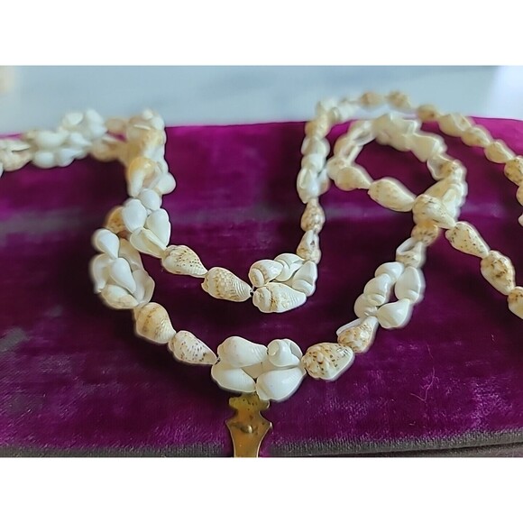 Shell Beaded Necklace Vintage - Picture 5 of 10